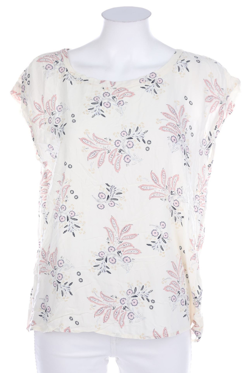 Abercrombie & Fitch - Kurzarm-Bluse mit floralem Muster - M