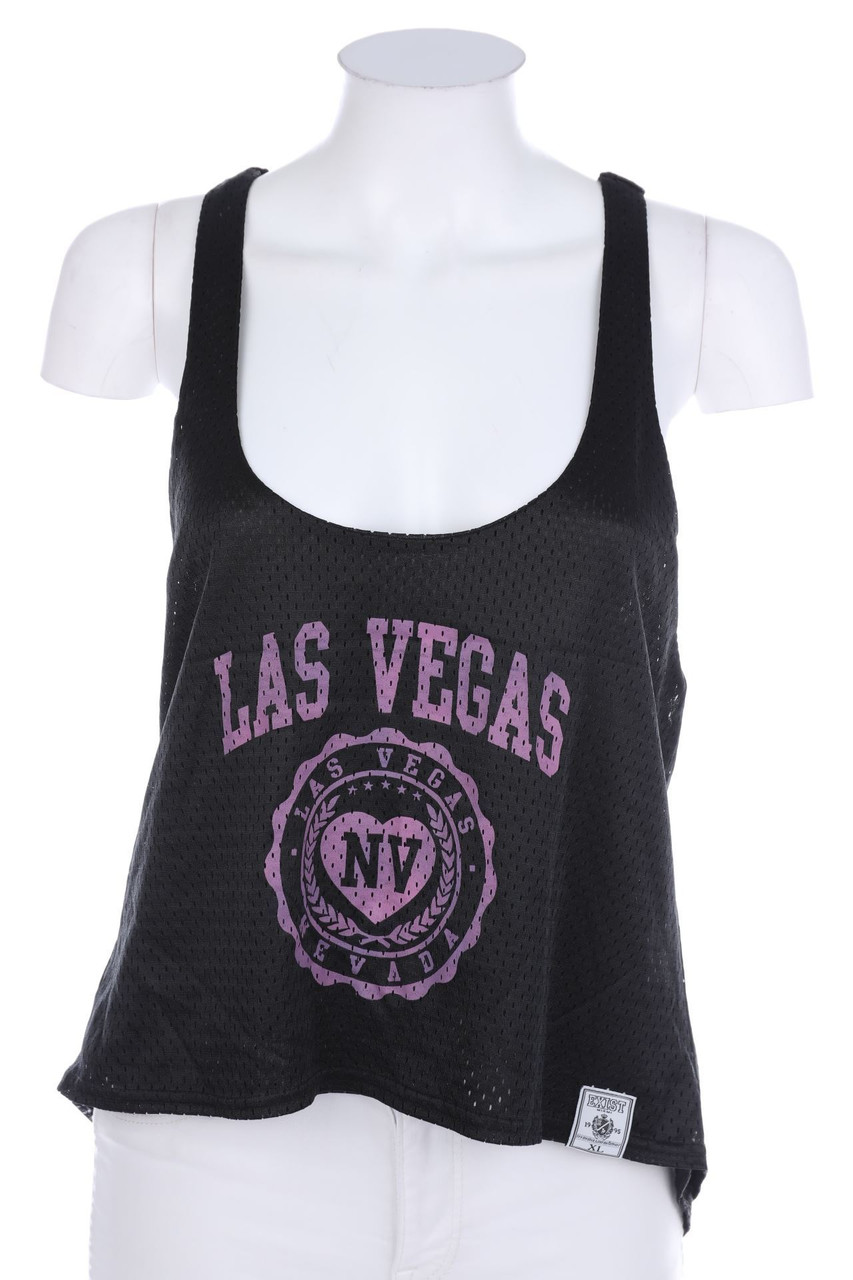 Ohne Label - Mesh-Racerback-Top - XL