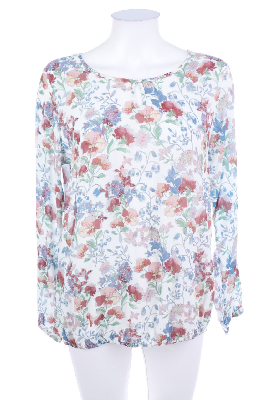 Ohne Label - Bluse mit Blumen-Print - XL