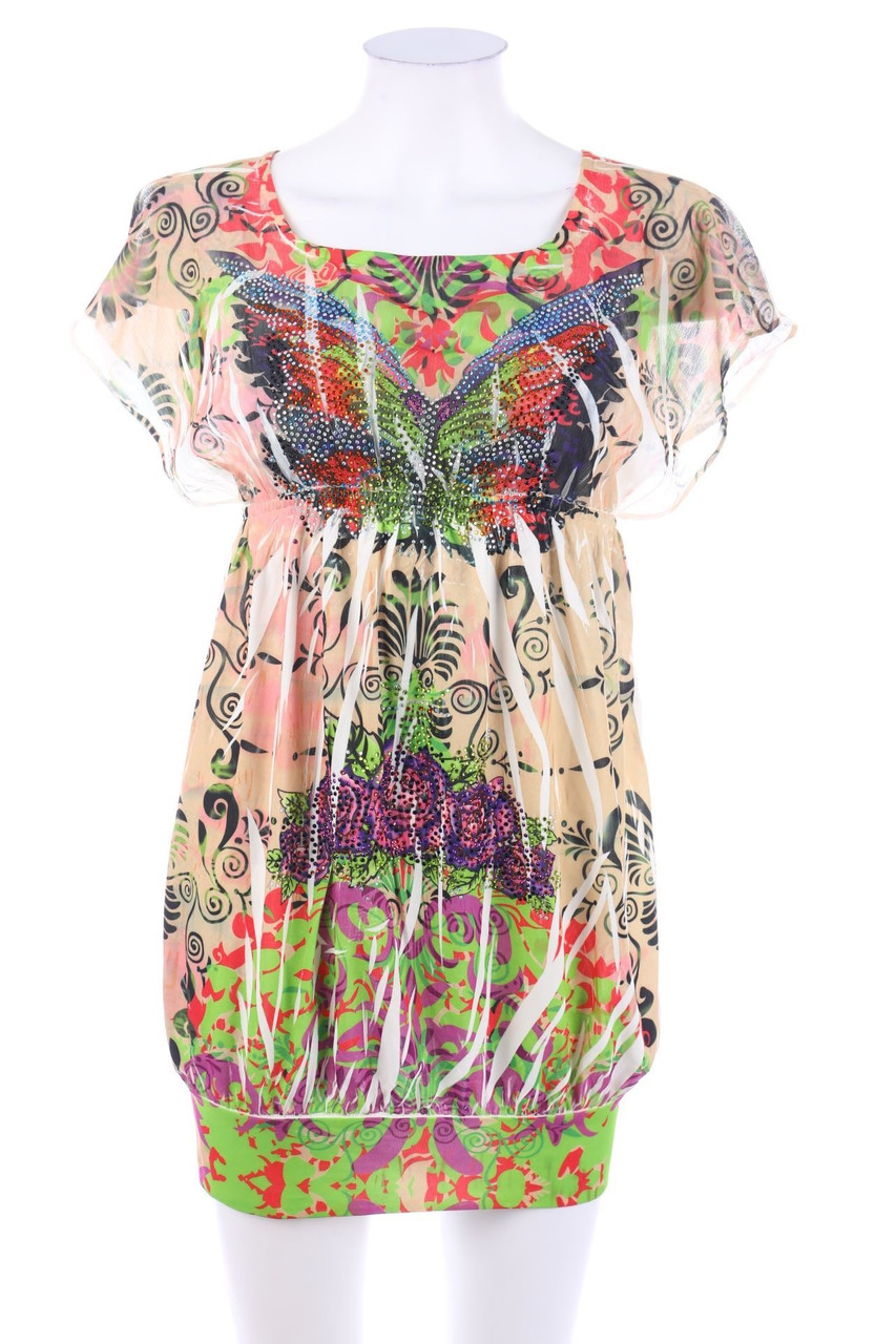 FASHION ELLE - Kleid mit Strass-Steinen - D 36