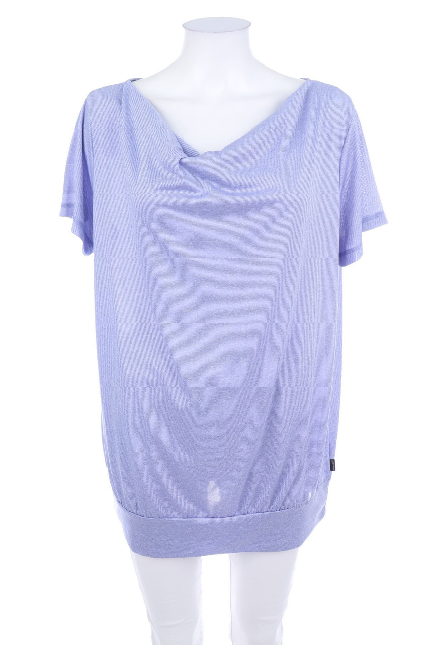 eibsee - Kurzarm-Shirt mit Wasserfall-Ausschnitt - D 44