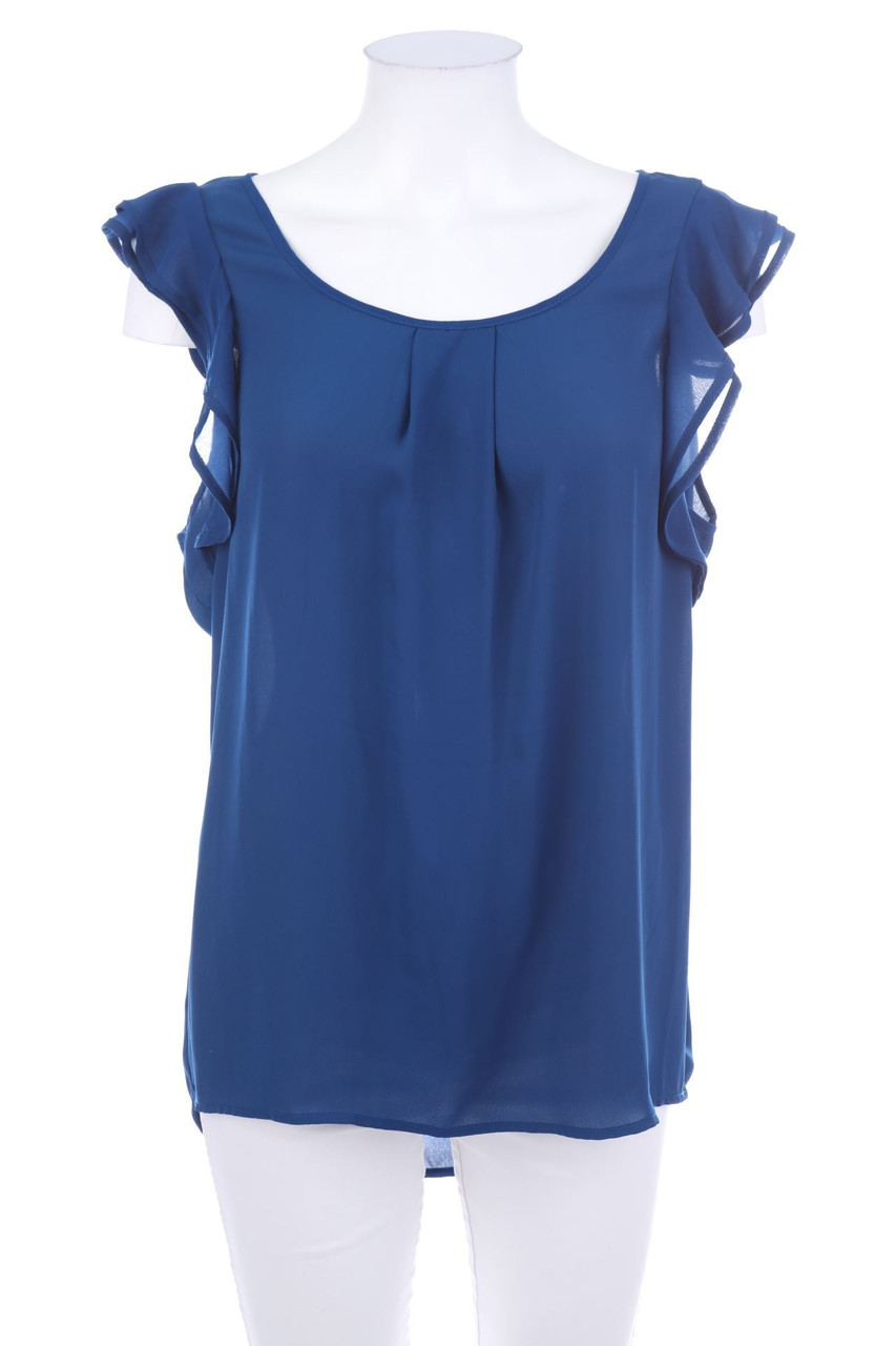 Ohne Label - Blusentop mit Volants - D 44-46