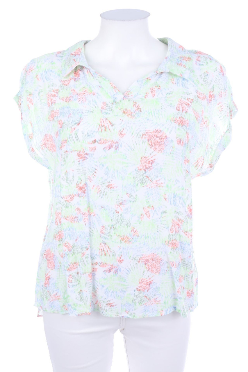 Multiblu - Kurzarm-Shirt mit Tropical Print - D 36