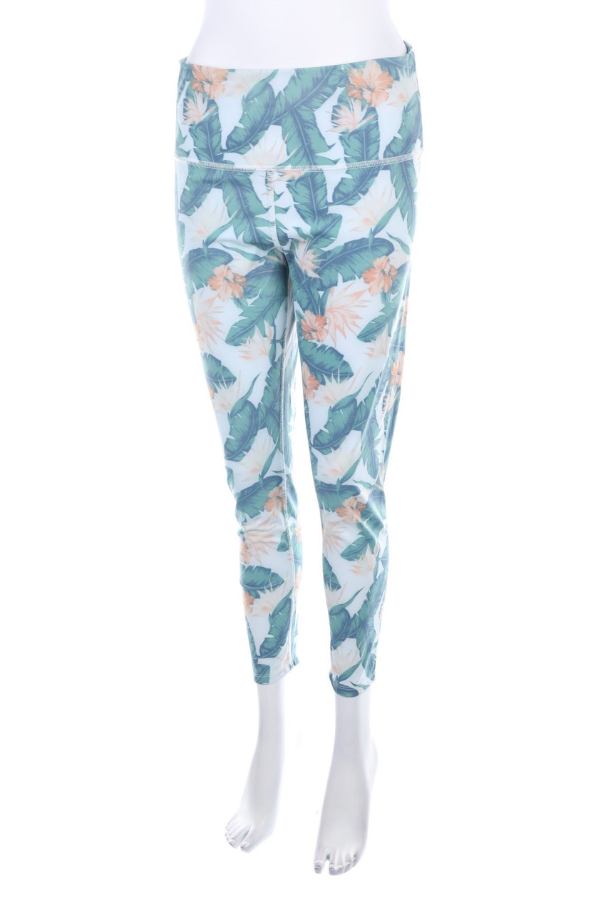 MANOR sport - Sport-Leggings mit Tropical Print - XL