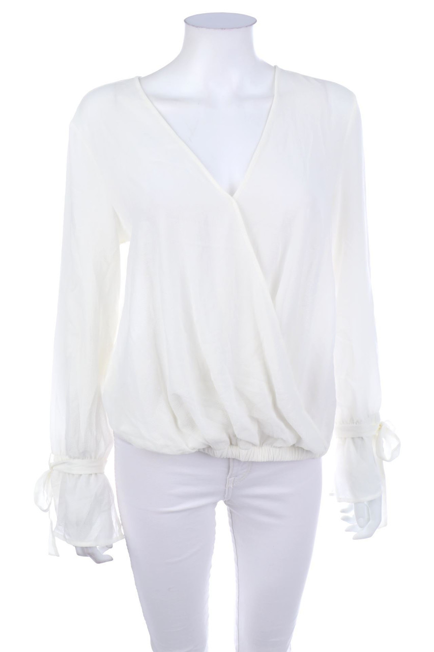 UNITED COLORS OF BENETTON - Bluse in Wickel-Optik - M