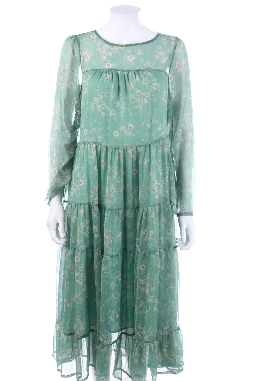 RESERVED - Midikleid mit Blumen-Print - D 38