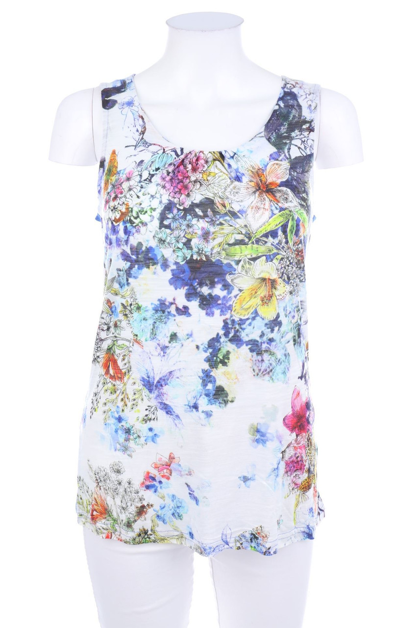 LEBEK - Top mit Blumen-Print - S