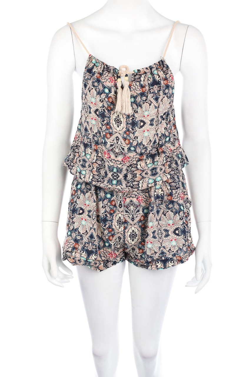 Chicorée - Playsuit mit floralem Muster - S