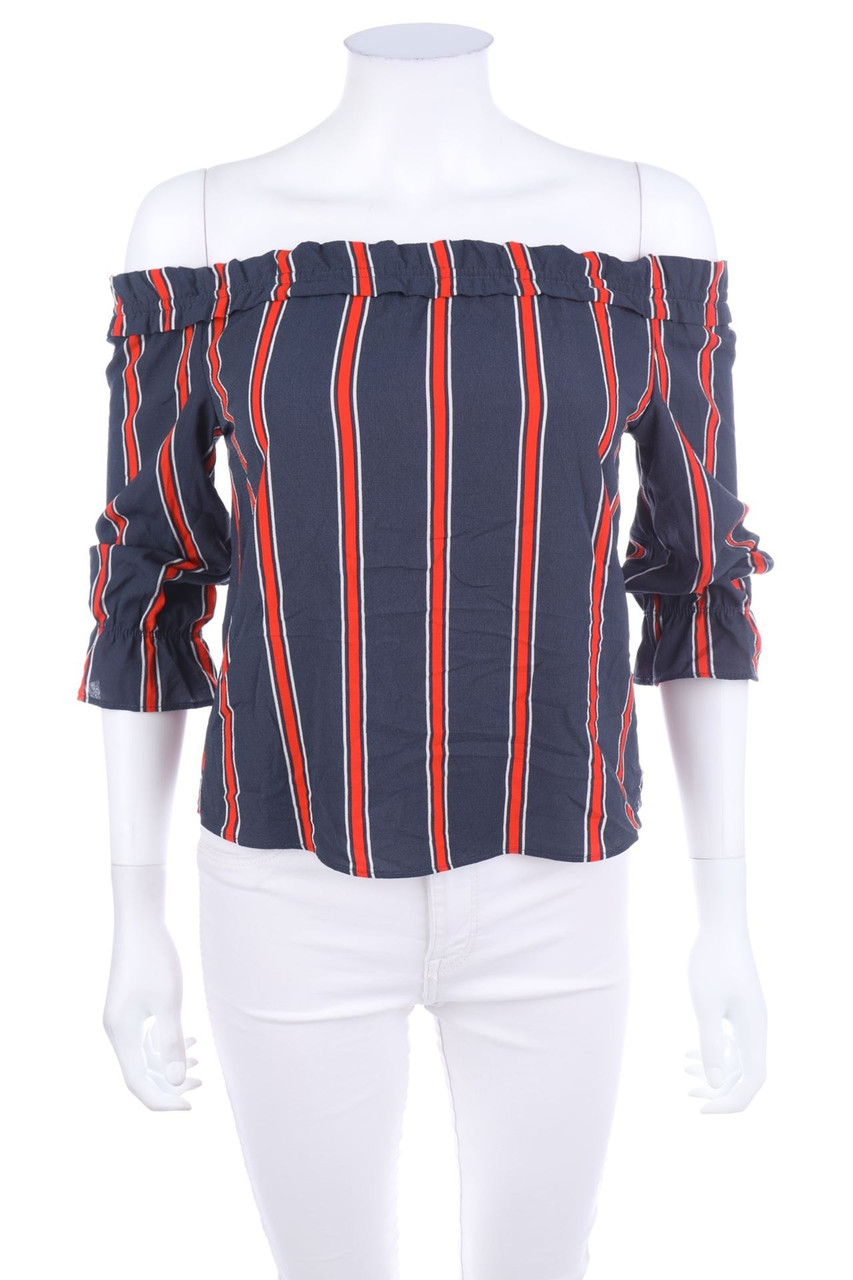 H&M DIVIDED - Carmen-Bluse mit Streifen - D 30