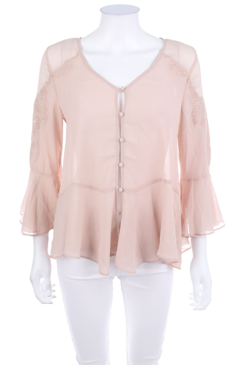 H&M DIVIDED - Bluse mit Trompetenärmeln - D 34