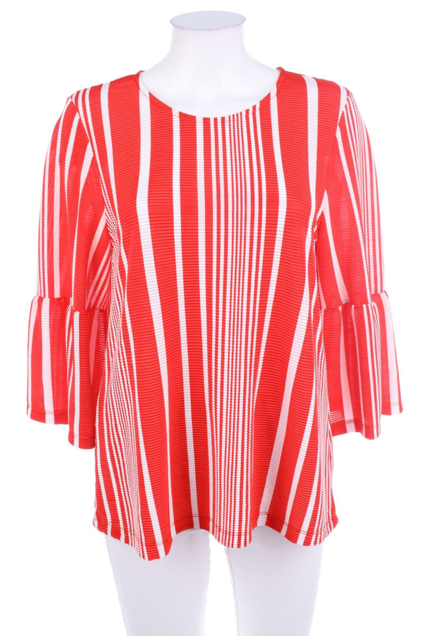 Origem - Bluse mit Trompetenärmeln - XL