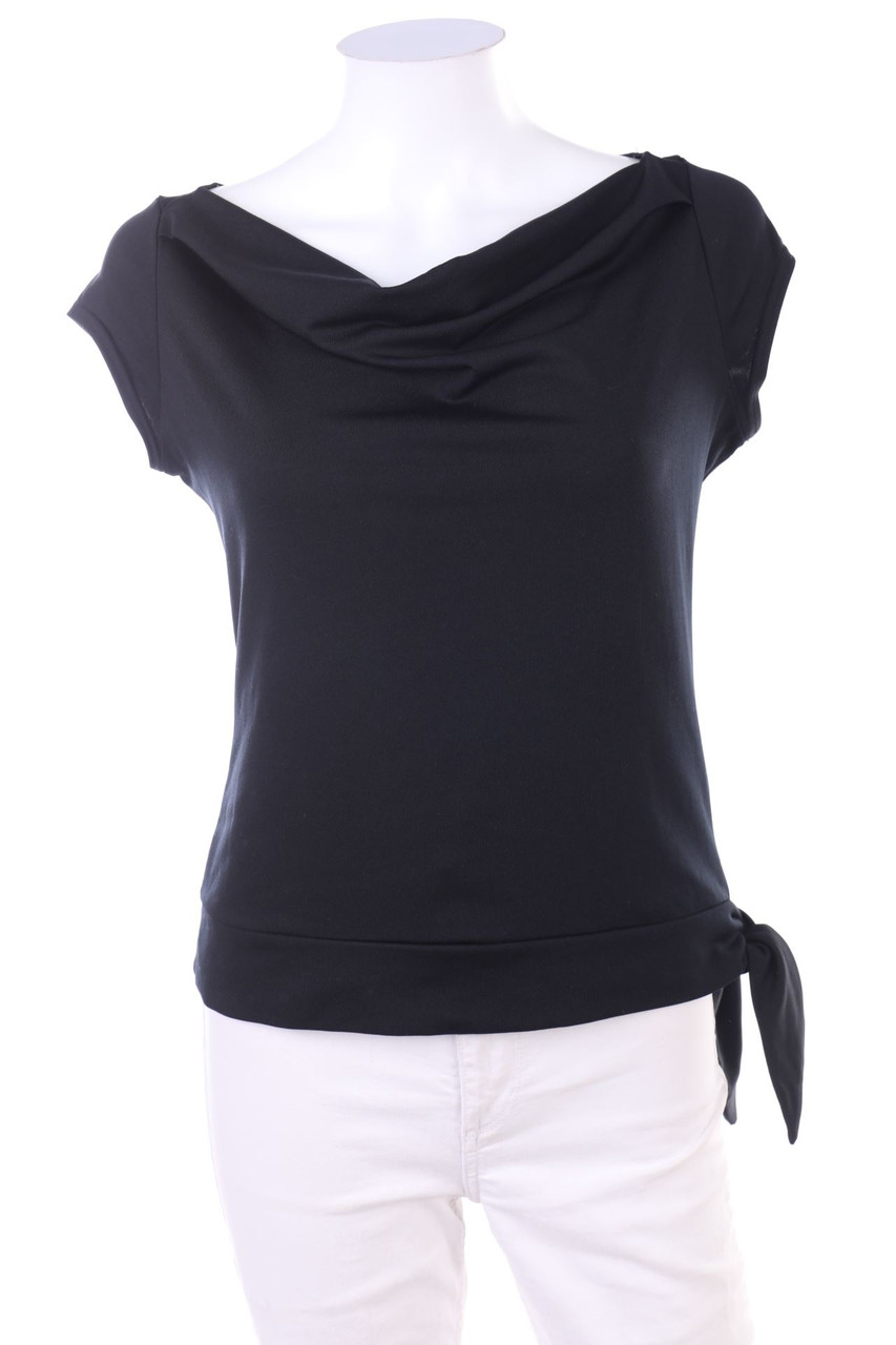 C&A - Kurzarm-Shirt mit Wasserfall-Ausschnitt - L