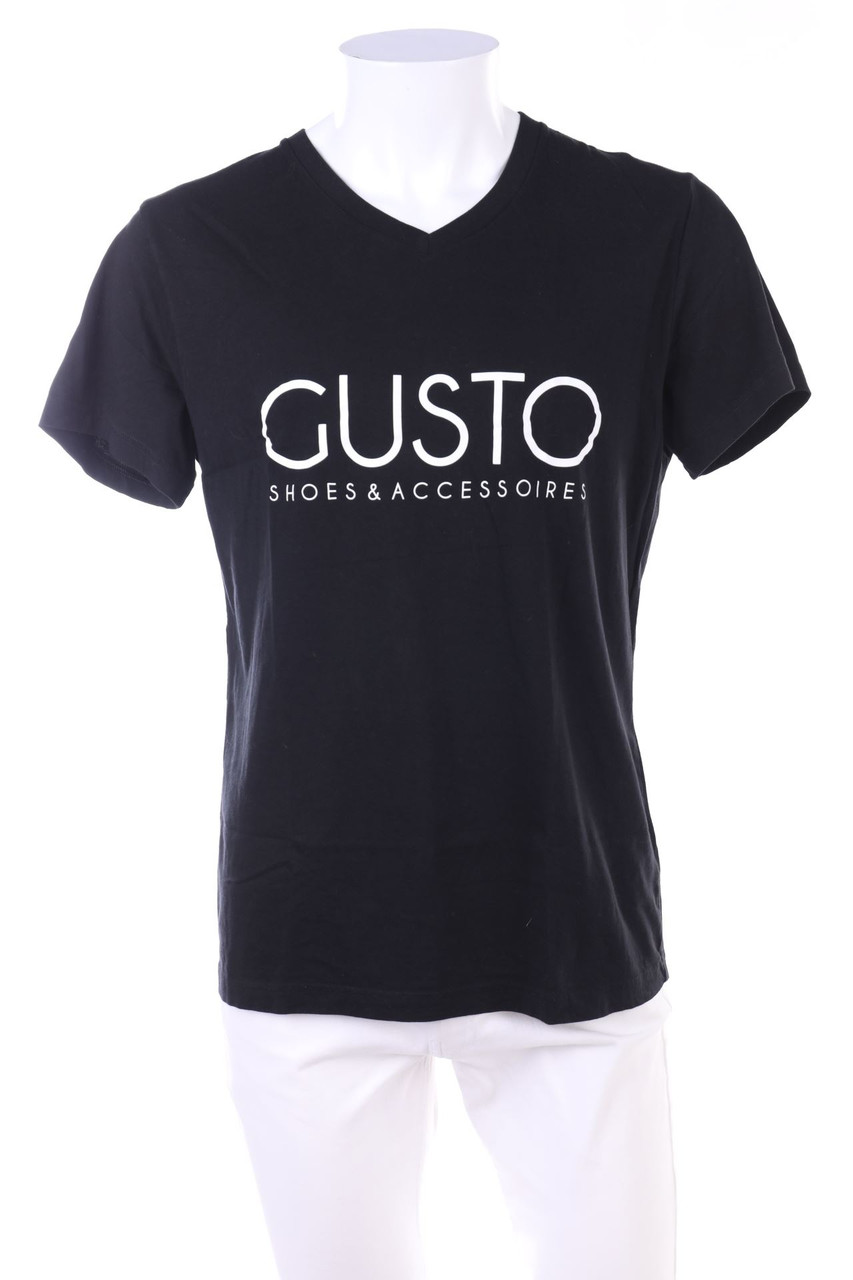 H&M LOGG - T-Shirt mit V-Neck - M