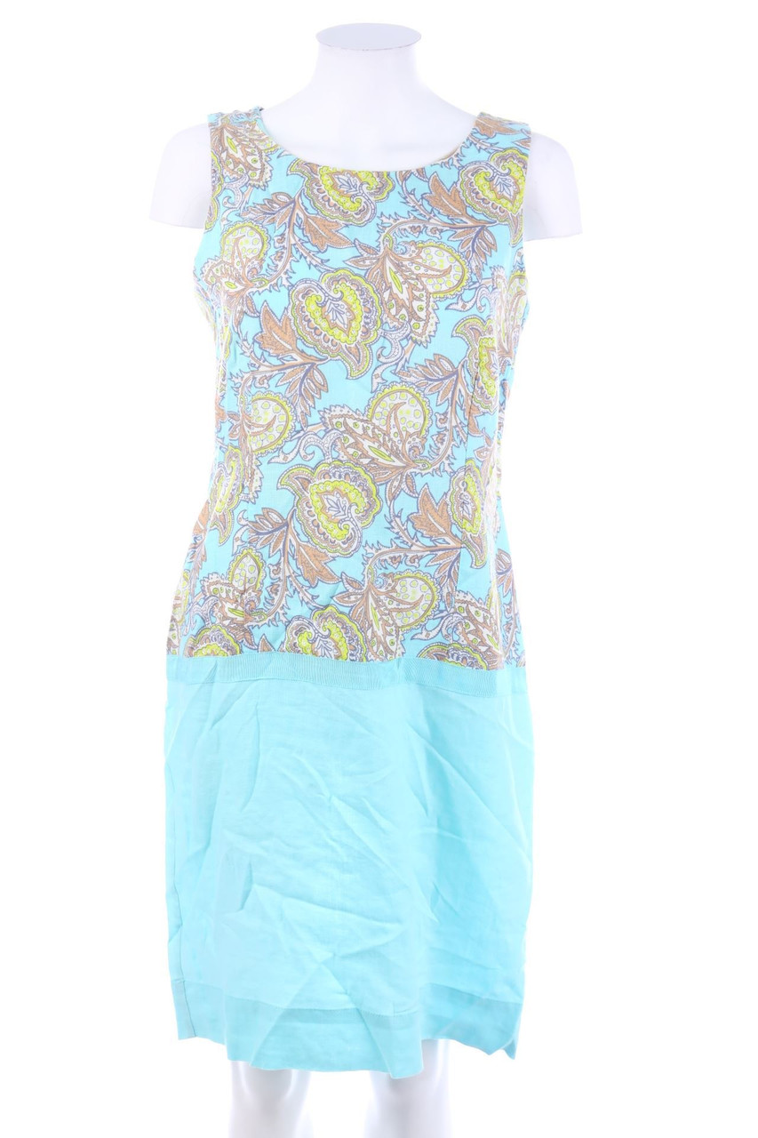 maddison - Leinenkleid mit floralem Muster - D 38