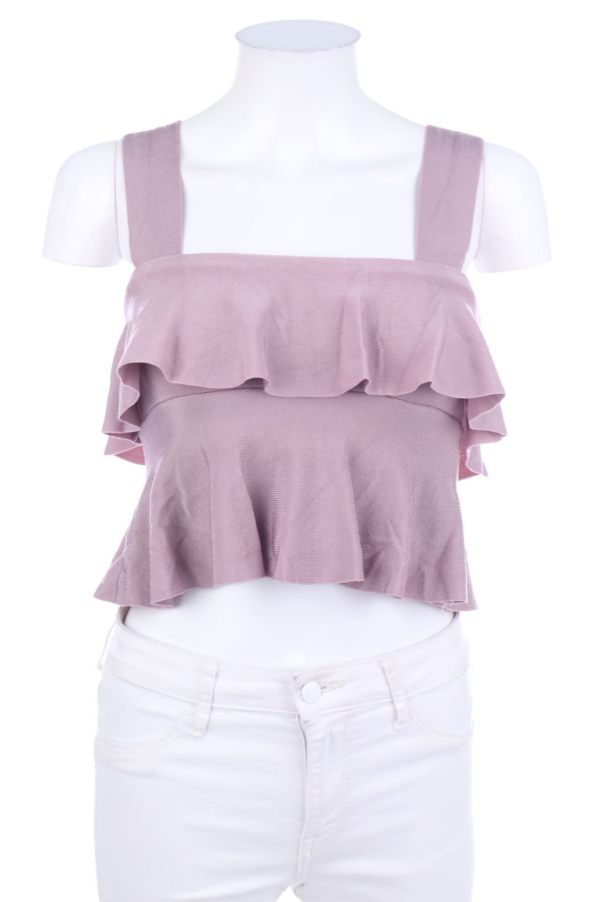 ZARA - Volants-Strick-Top - S