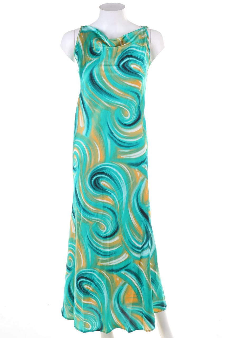 SHEIN - Print-Maxi-Kleid mit tiefem Rückenausschnitt - M