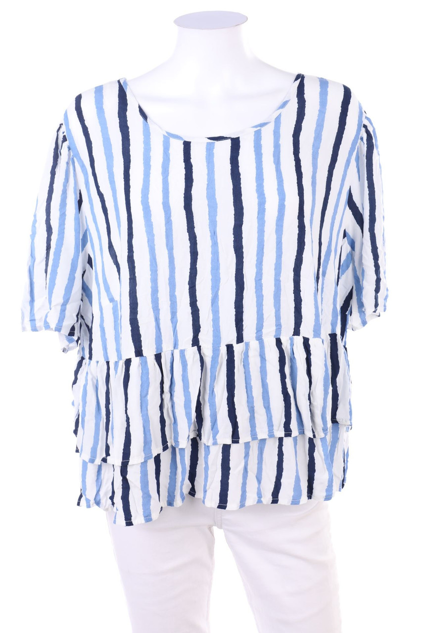 BODYFLIRT - Volant-Bluse - XXXXXL