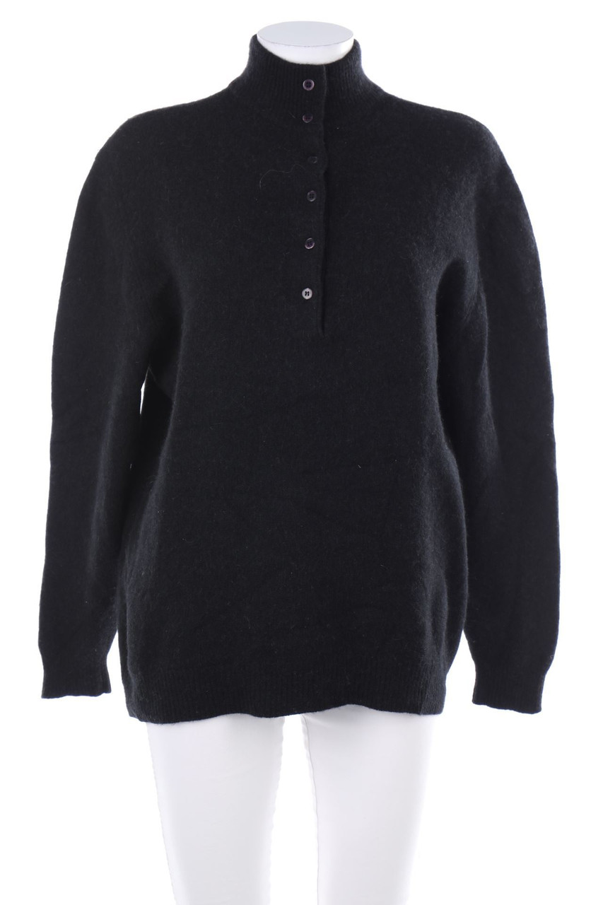 carlo Martino - Vintage-Pullover aus Woll-Mix mit Knöpfen - D 44
