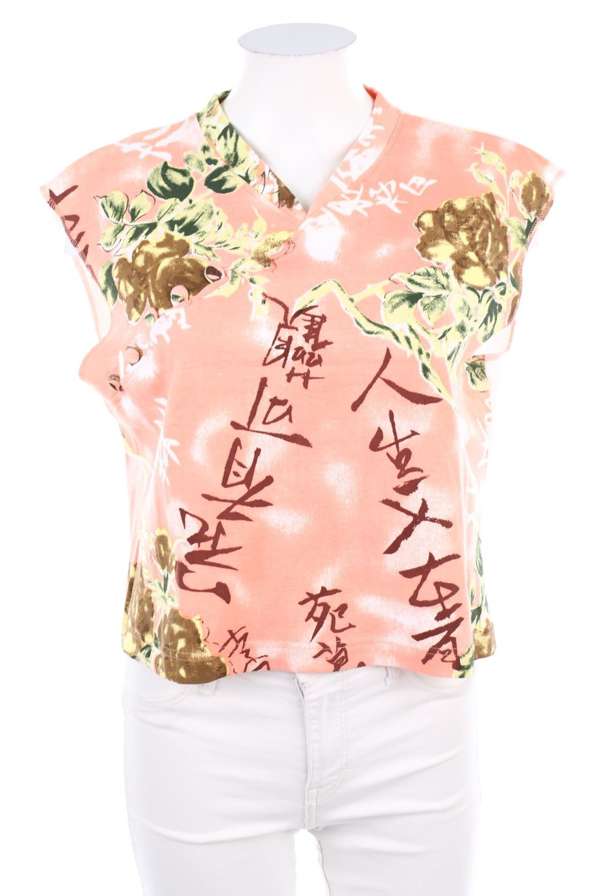 SECONDHAND - Cropped-Shirt mit Print - D 40-42