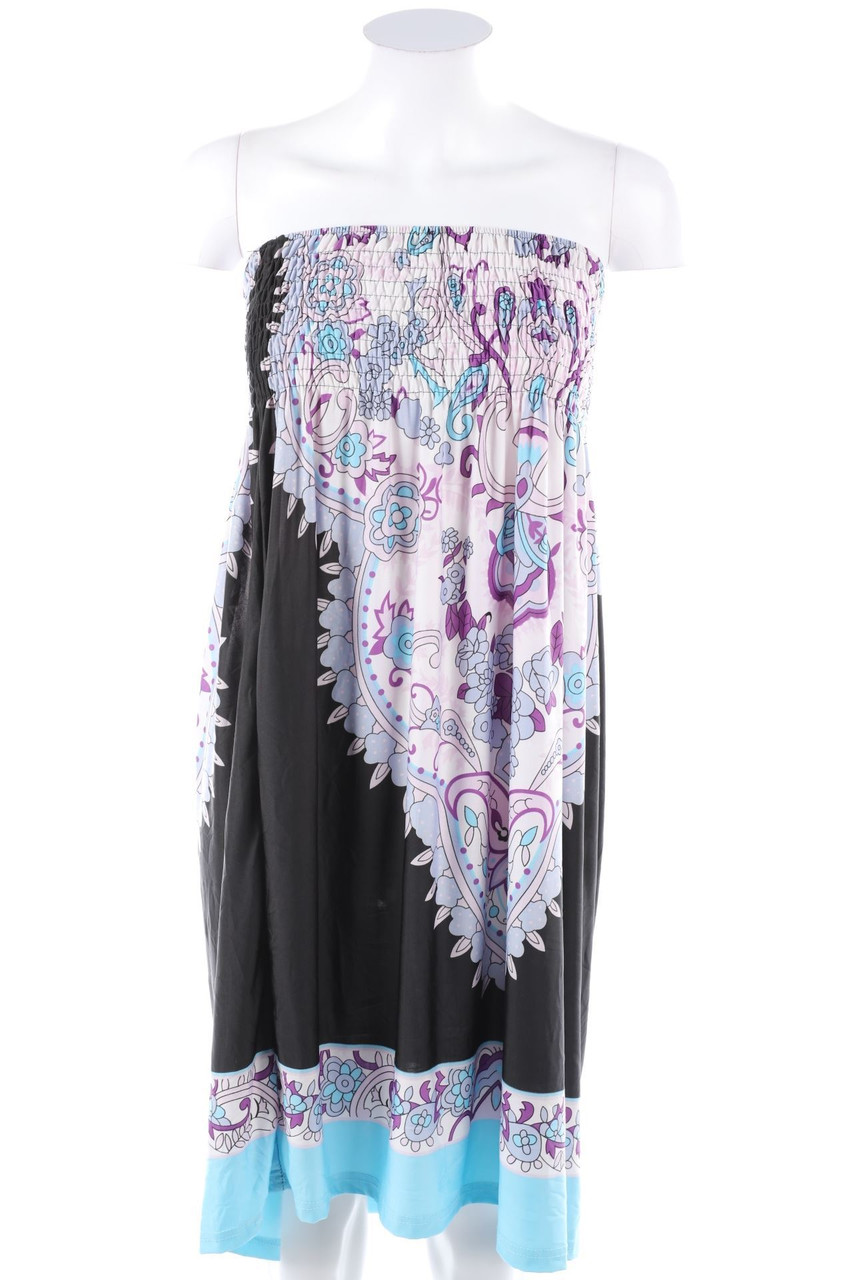 Ohne Label - Kleid mit floralem Muster - XS