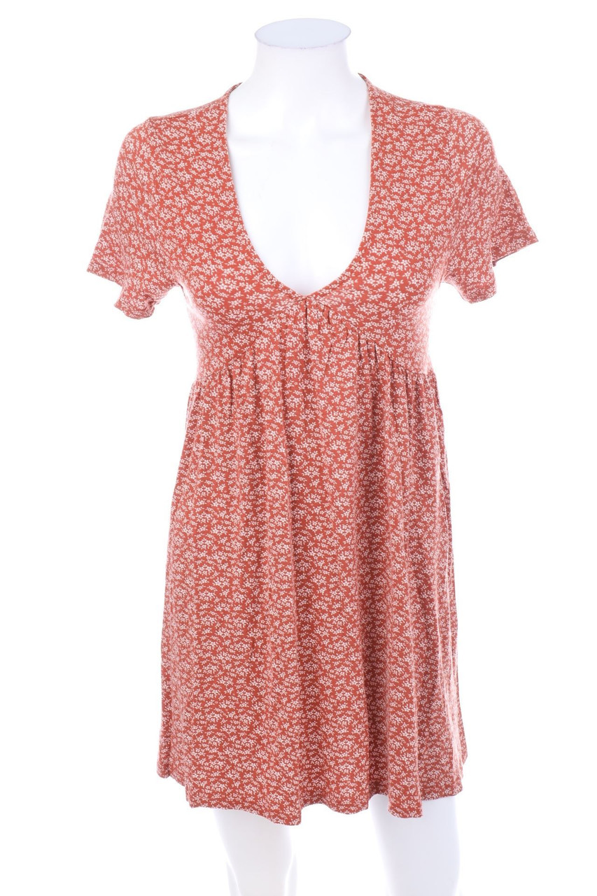PULL&BEAR - Kurzarm-Kleid mit floralem Muster - XS