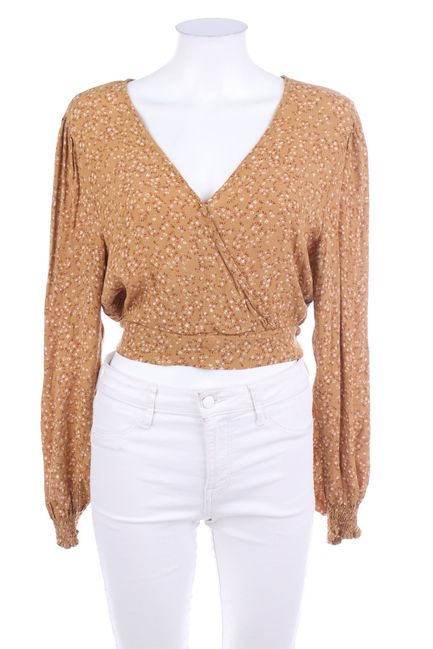 COTTON ON - Bluse mit floralem Muster zum Knoten - L