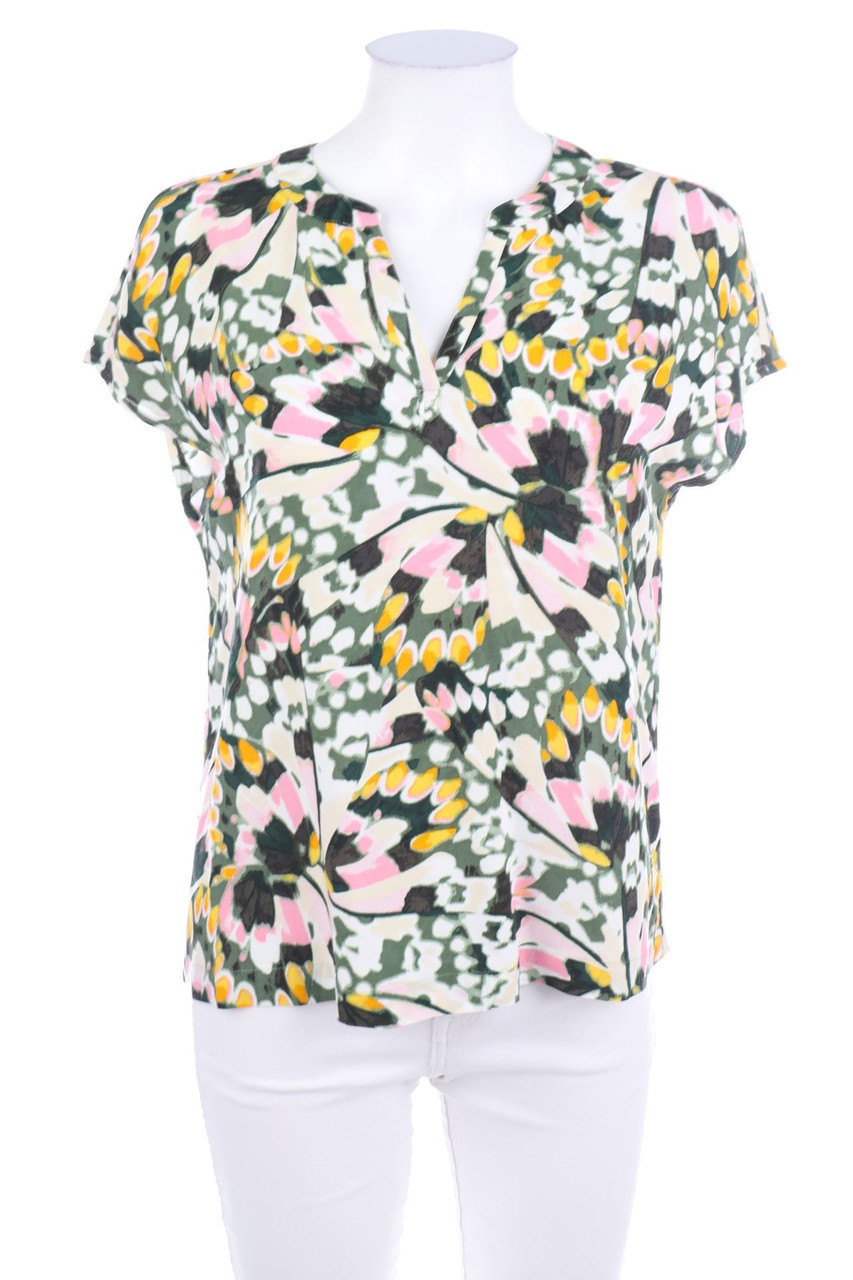 Street One - Kurzarm-Bluse mit Blumen-Print - D 34