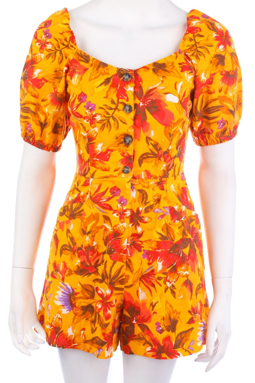 H&M - Playsuit mit Blumen-Print - D 36