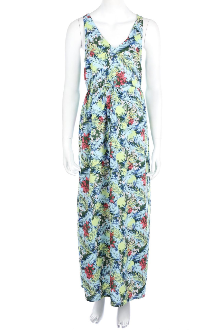 Noisy May - Maxi-Kleid mit Tropical Print - S