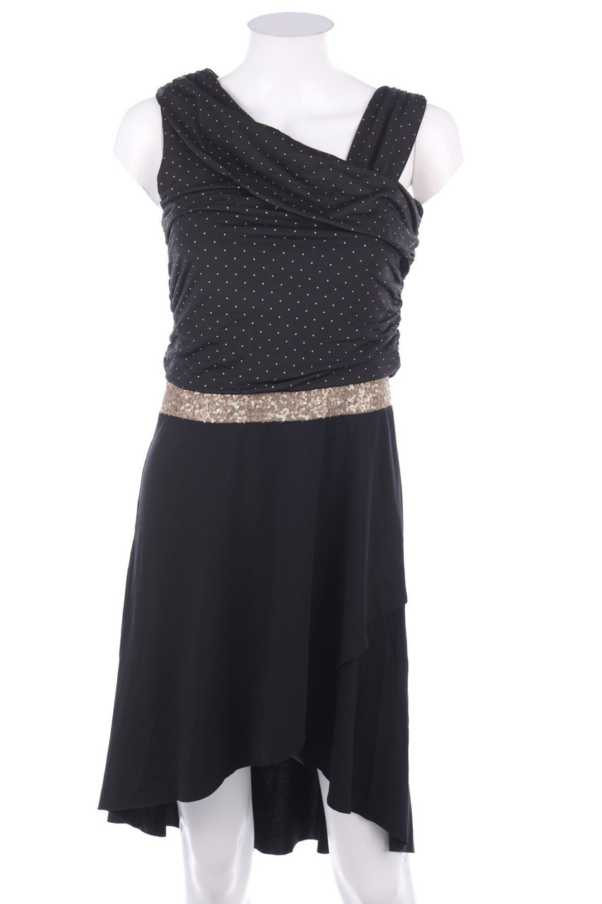 Metrofive - Vokuhila-Kleid mit Pailletten - S