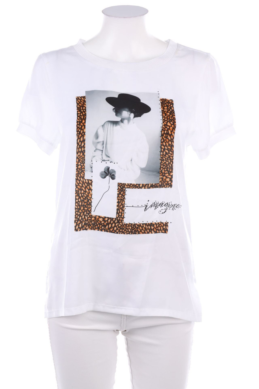rich & royal - Kurzarm-Shirt mit Foto-Print - S
