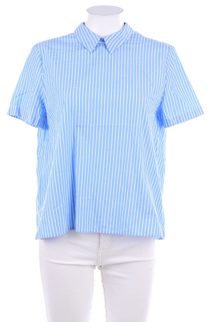 set - Oversize-Kurzarm-Bluse mit Streifen - D 36