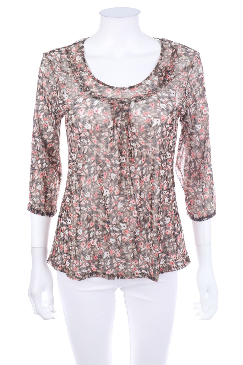 Ohne Label - 3/4-Arm-Shirt aus Mesh - D 38