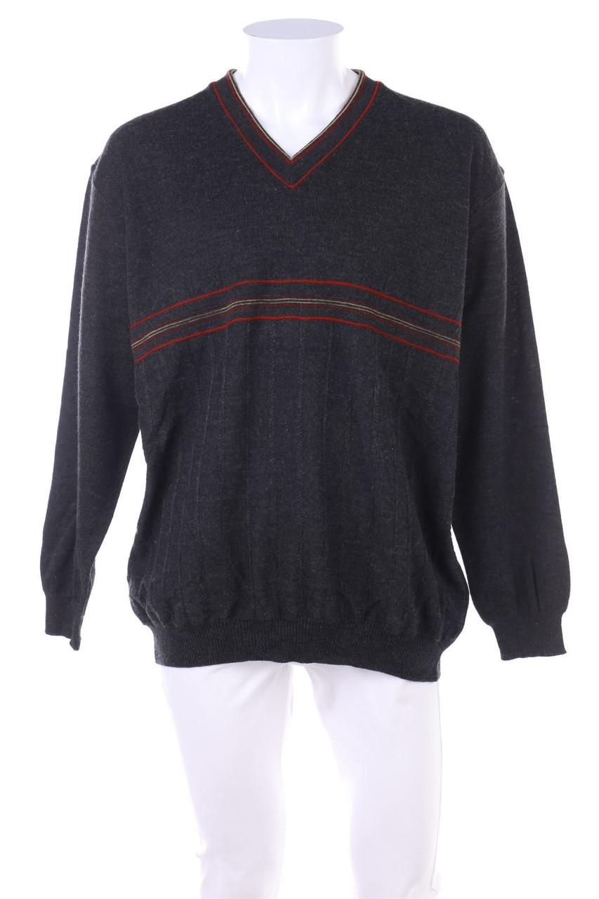 MONTE CARLO - V-Neck-Pullover aus Woll-Mix - 56