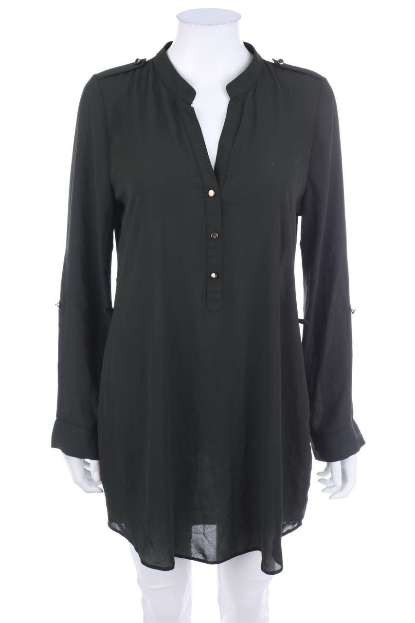 F&F - Bluse mit Krempel-Ärmeln - D 38