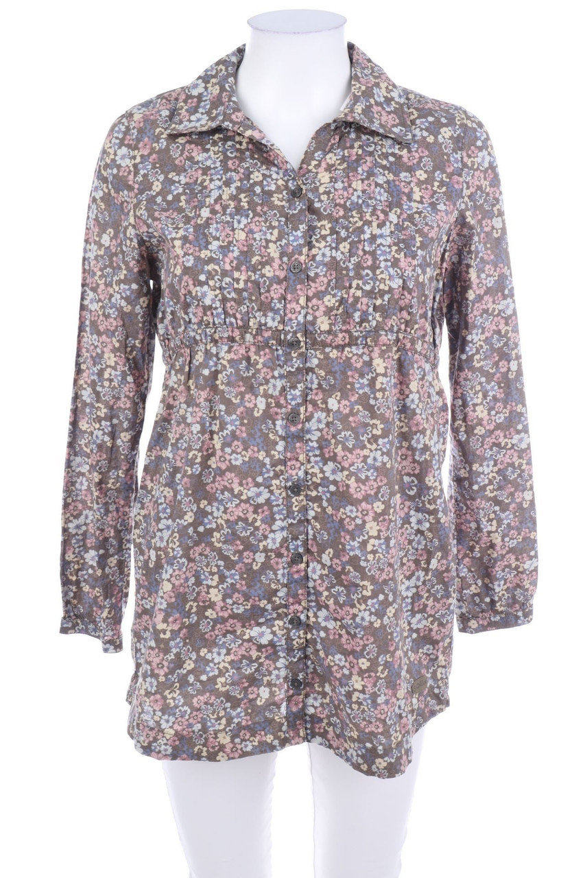 s.Oliver - Baumwoll-Bluse mit Blumen-Print - L