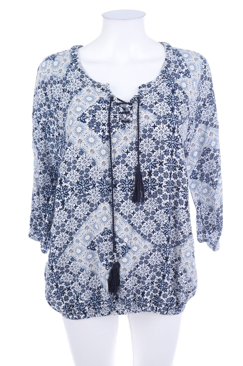 Ohne Label - Bluse mit Print - XXL