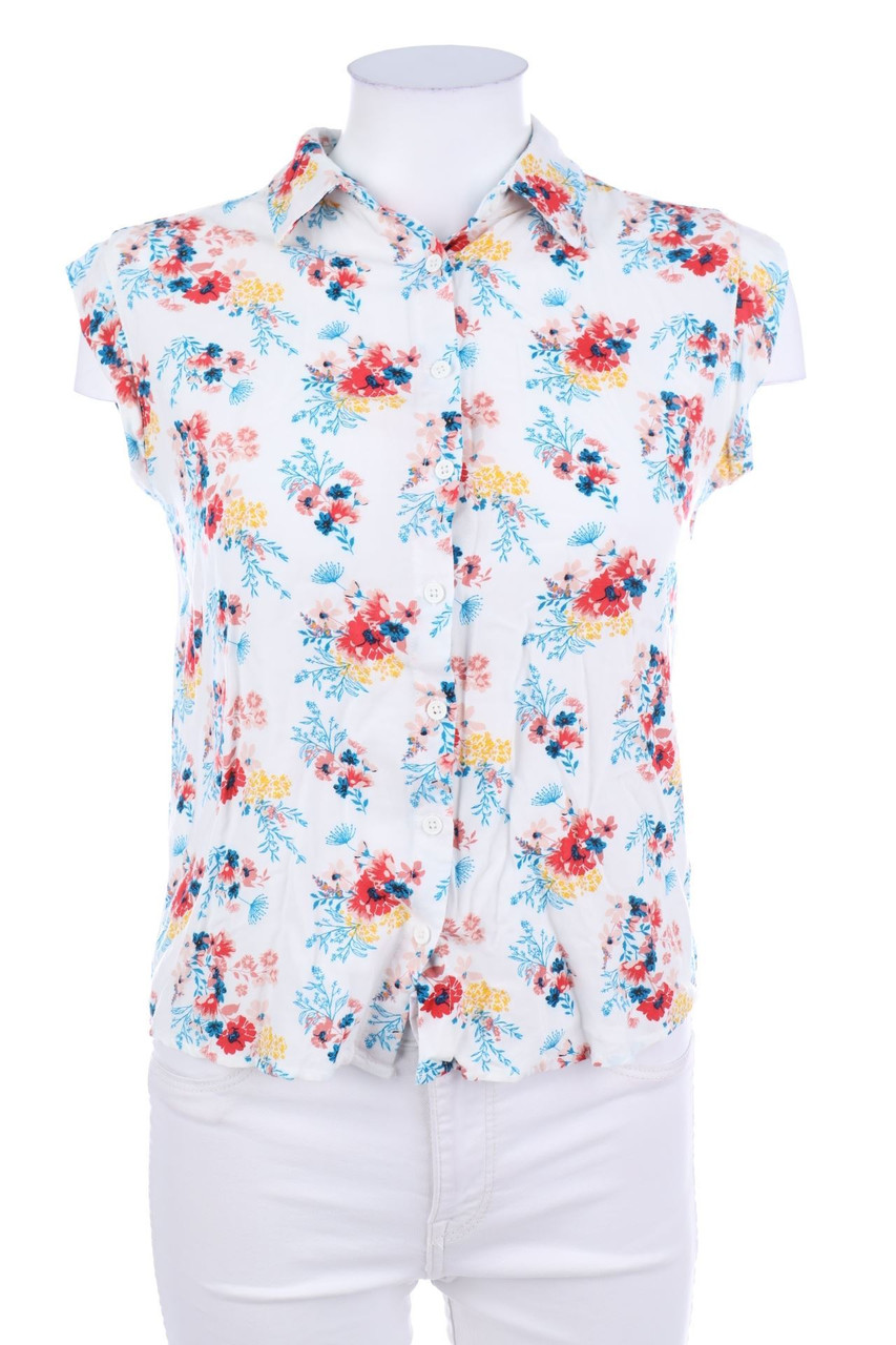 BELOVED - ärmellose Hemd-Bluse mit Blumen-Print - D 36