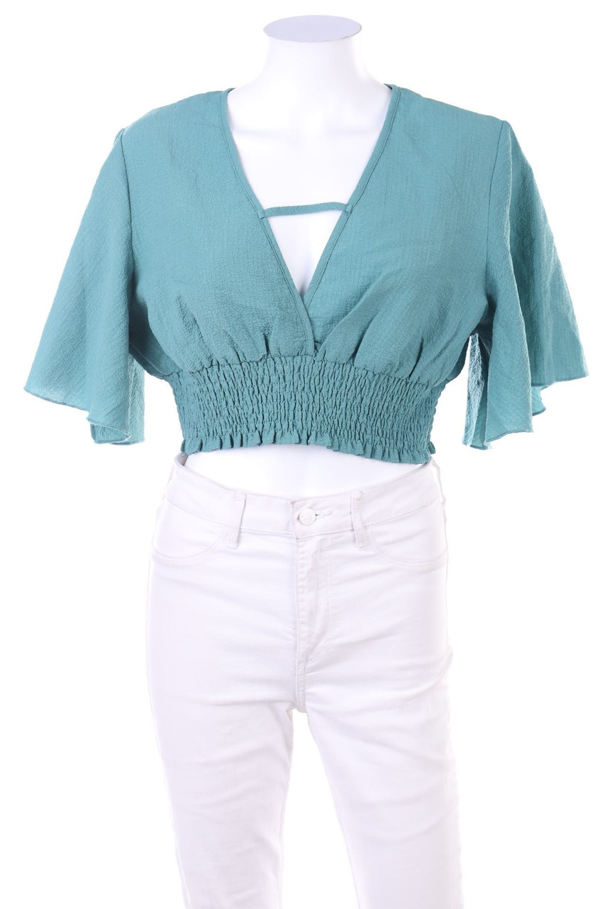 EMERY ROSE - Cropped-Bluse - L