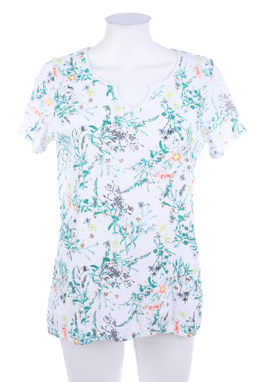 Miss Beverly - Kurzarm-Shirt mit Blumen-Print - L