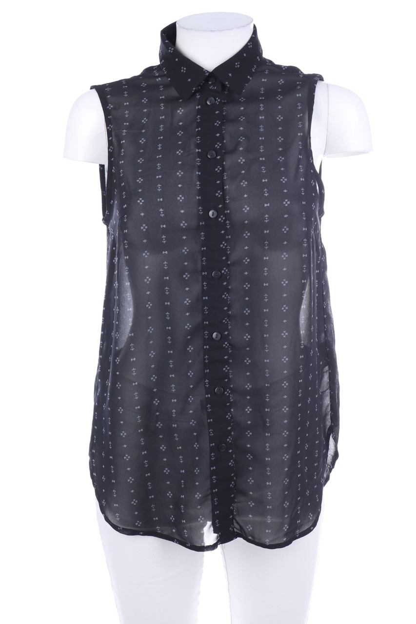 H&M - ärmellose Hemd-Bluse mit Print - D 38
