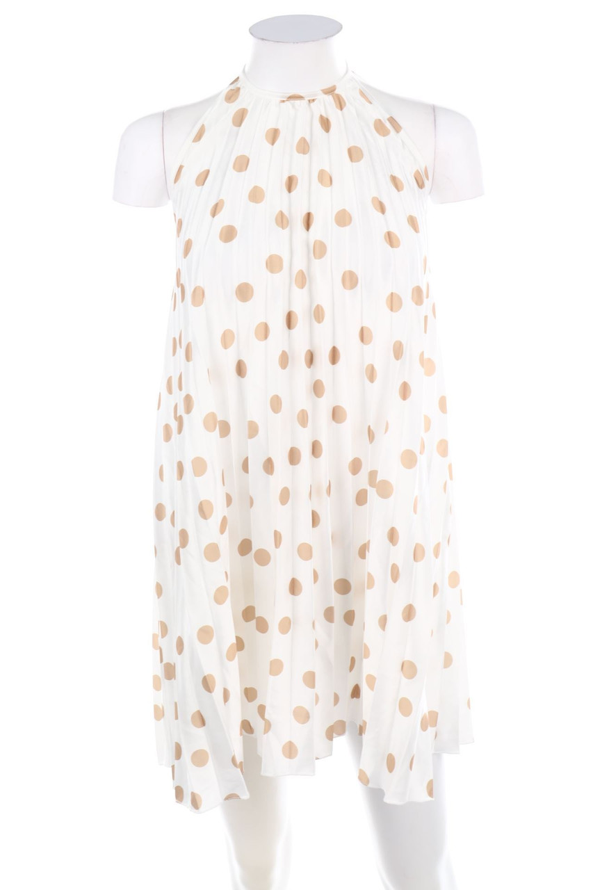 SECONDHAND - Plissee-Kleid mit Punkten - S