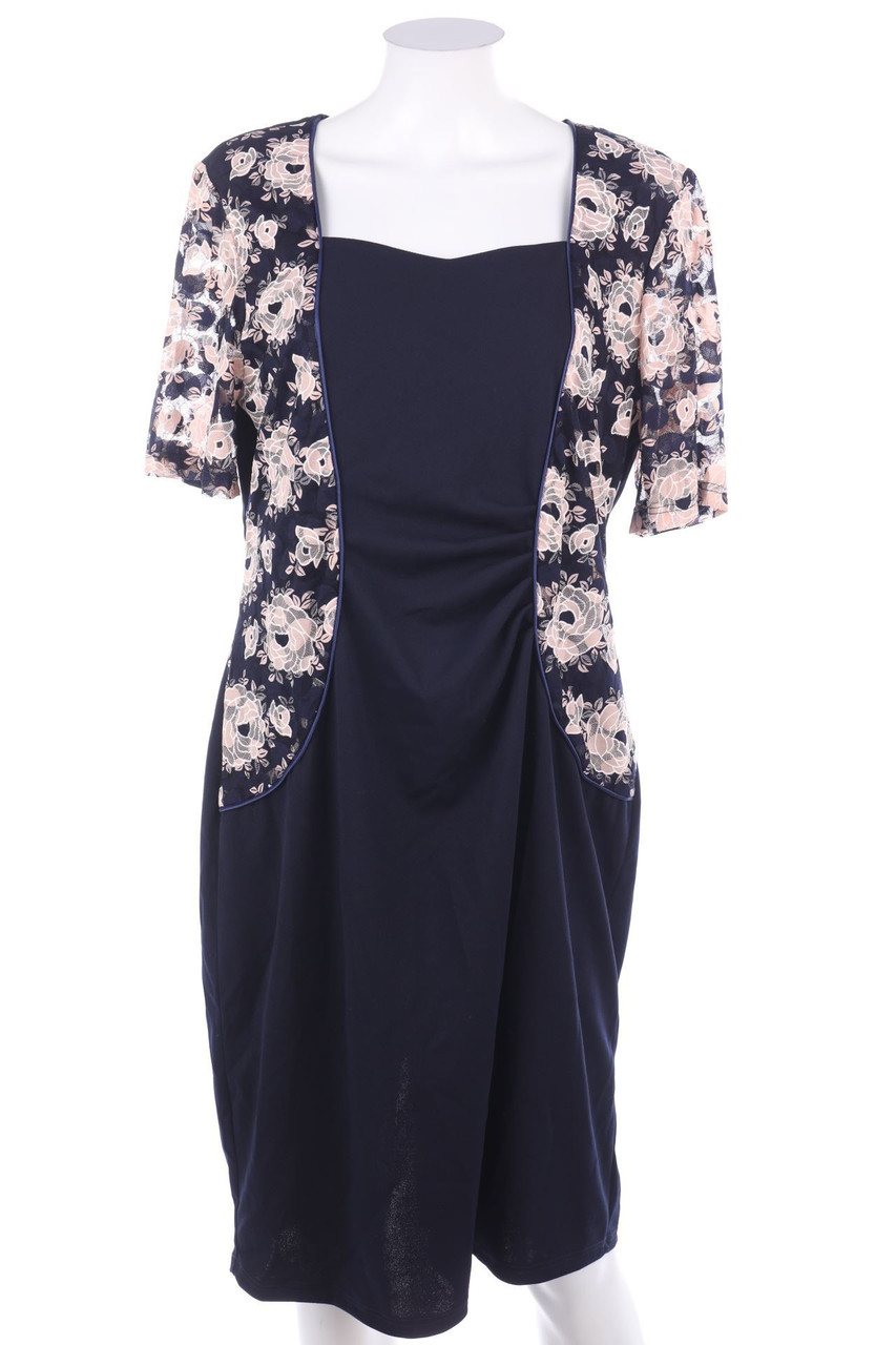 Ohne Label - Abendkleid mit Spitze - D 42