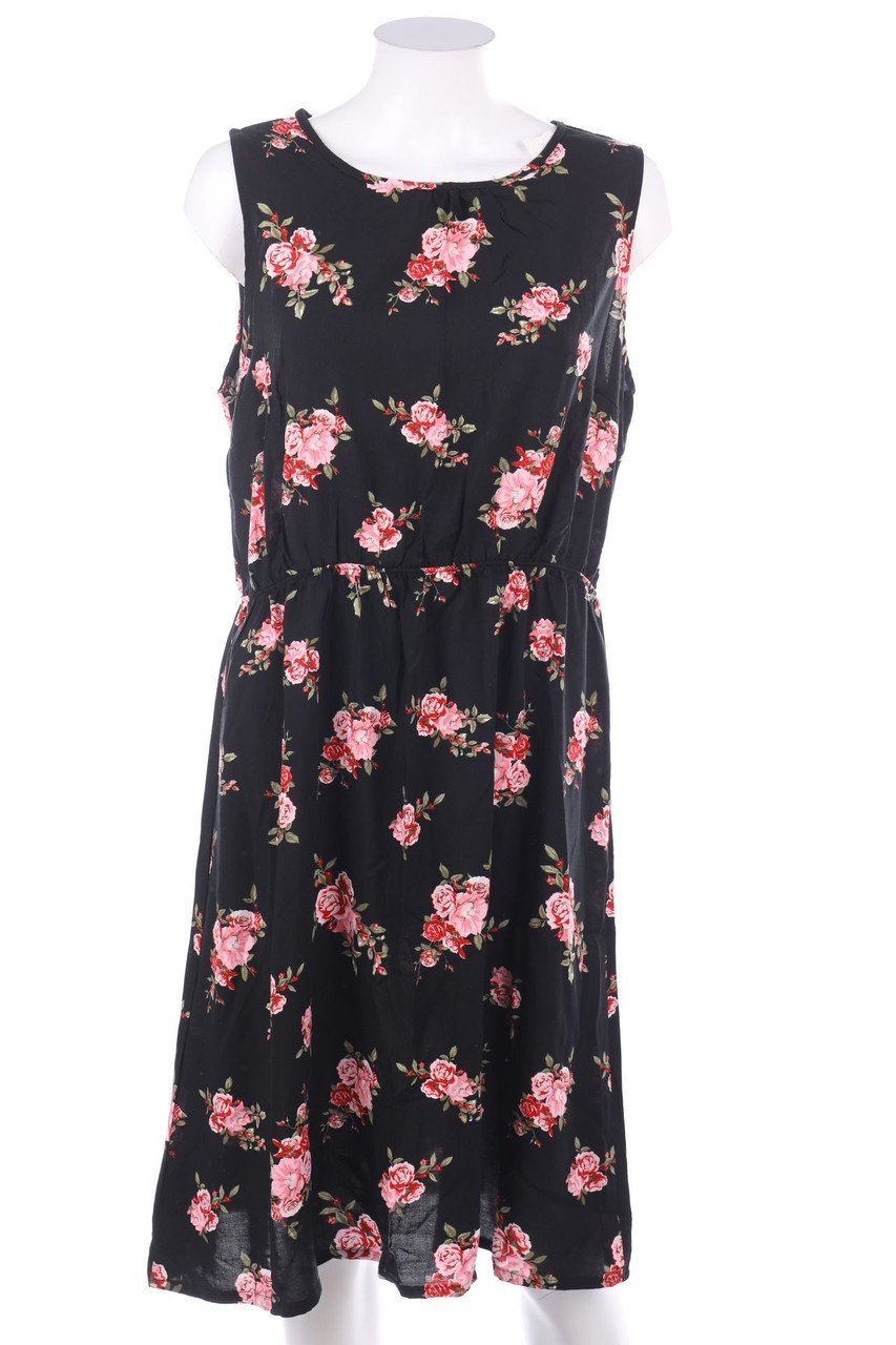 Ohne Label - Kleid mit Blumen-Print - D 44