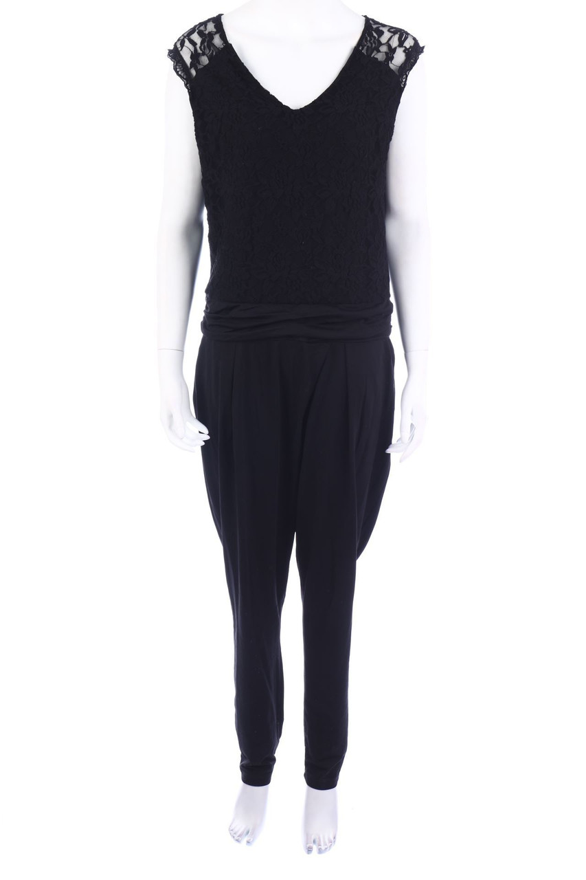 comma - Jumpsuit mit Spitze - D 44
