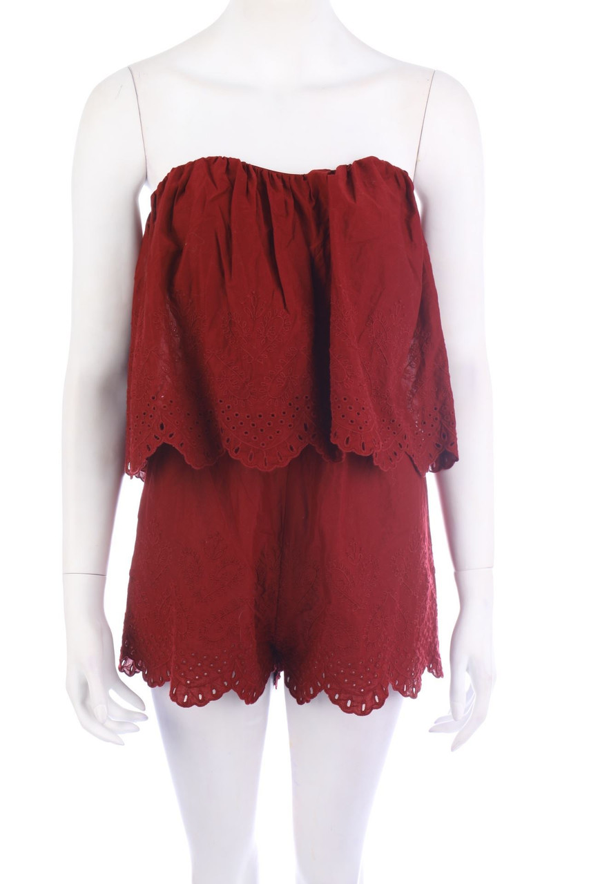 H&M - Carmen-Spitzen-Playsuit - D 36