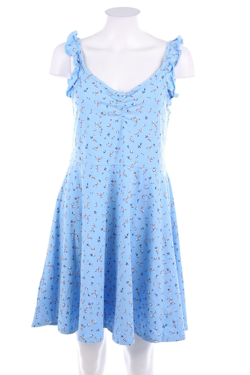 Ohne Label - Skater-Kleid mit Blumen-Print - S