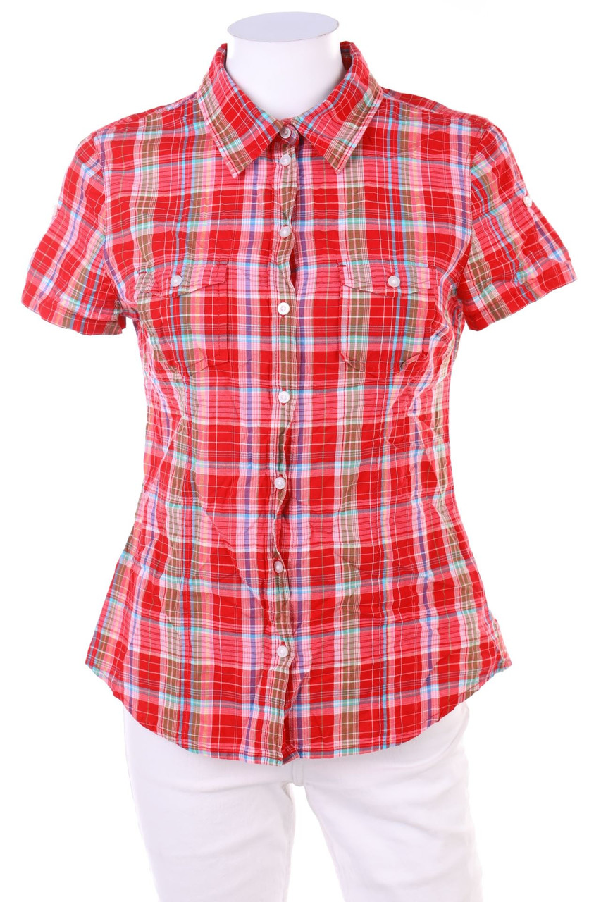 H&M - Hemd-Bluse mit kurzem Ärmel - S