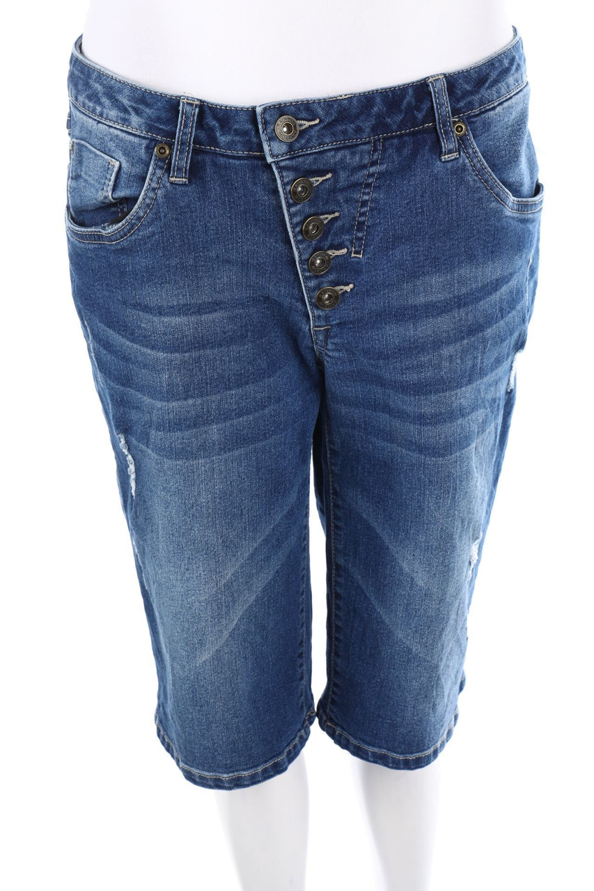 RAINBOW - distressed Denim-Bermuda-Shorts - D 42