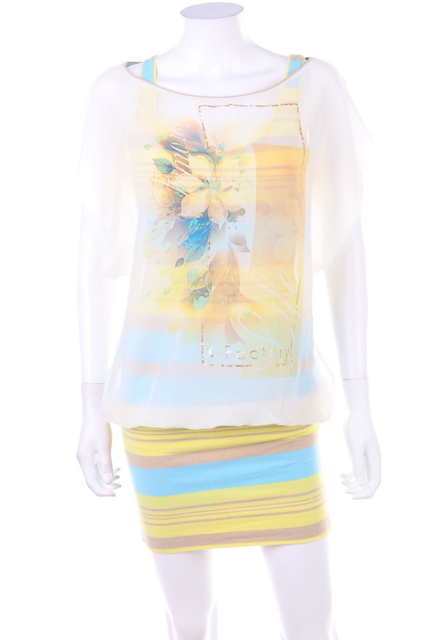 X-factory - Minikleid im Layer Look - M